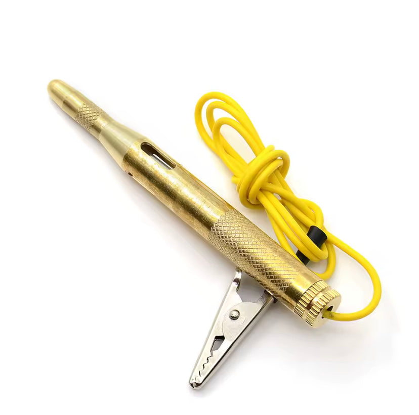 Auto Light Circuit Tester Car Lamp Voltage DC 6V 12V 24V Copper Test Pen Detector Probe Light System Test Probe Lamp