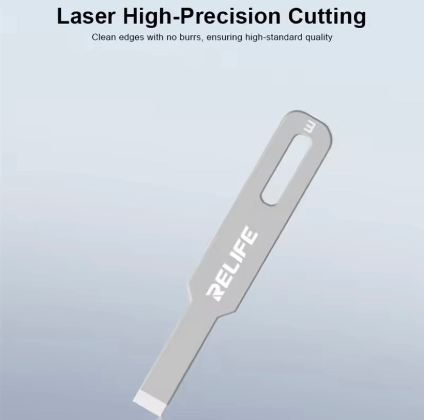 RELIFE TK5 8-in-1 Phone Repair Multifunctional Blade Set for IC Repair CPU Processing Glue Removal Precision Prying Knife Kit