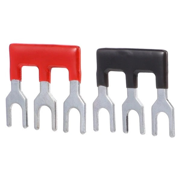Pre Insulated Fork Terminal Connection Stripe Tiebar Red Blue Yellow Black For TB 15 Ampere