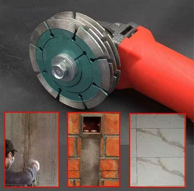1PC M14 Angle Grinder Adapter, Conversion Head with Professional Metal Slot and Chuck for Tile, Slots, Bricks and Wall Slots
