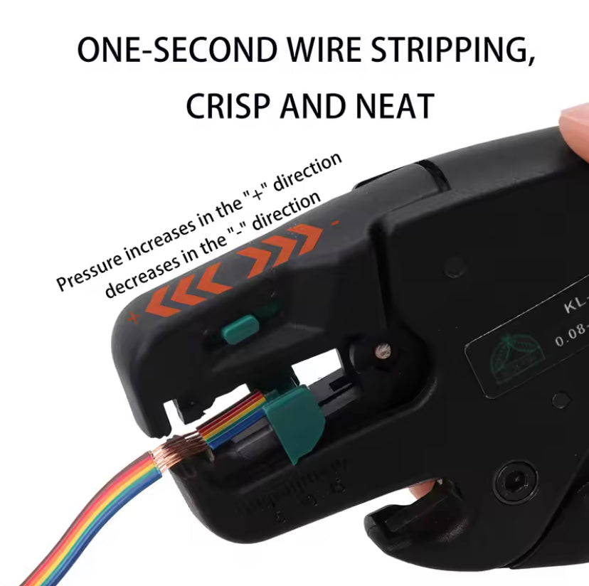 Ultra-Lightweight D3 0.08-10mm Automatic Wire Stripper: Professional Tool for Home Improvement Electricians – Precision Stripping,
