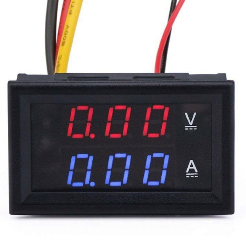 Mini 0.28" Dual LED Display Voltmeter Ammeter DC 0-100V 100A Panel Amp Volt Voltage Current Tester with 100A 75mV Shunt