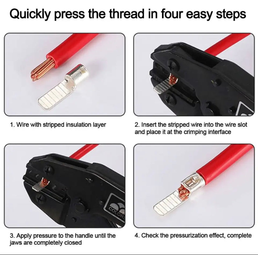 C45 Terminals for DZ47 Air Switch Circuit Breaker Wire Connector Electric Cable Connector Copper Crimp Terminal C45-1.5-50mm2