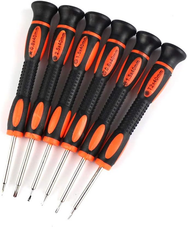 6 in 1 Mobile Repair Tools Cross Precision Screwdriver Set for iPhone Laptop Repair Kit 91024