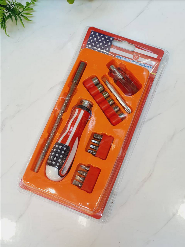 18PC Adjustable Screwdriver Tool Set For Opening and Repairing All Types of Use