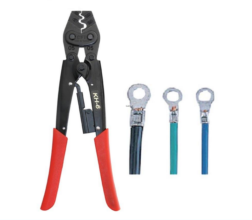 KH-6 NON-INSULATED TERMINAL 20-10 AWG Crimping Plier Ratchet Crimping Tools