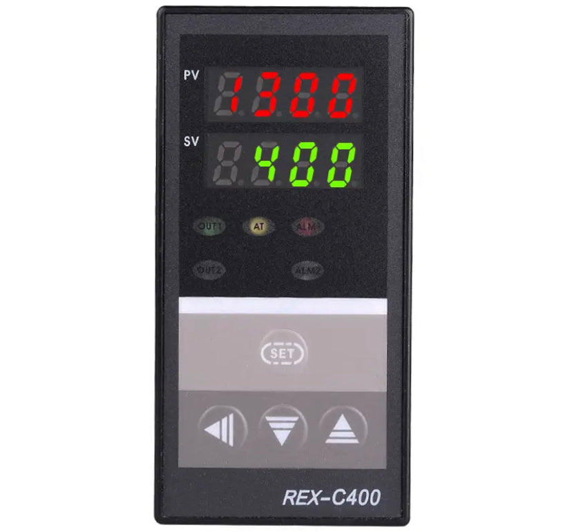 REX-C400 PID Temperature Controller Digital Display Thermostat Relay Output REX C400 220VAC K Type Size 48x96mm