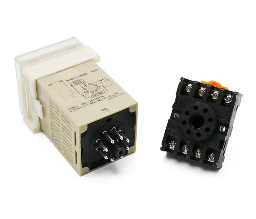 DH48S-2Z Digital LED Programmable Timer Time Relay Switch 0.01S-99H99M DIN RAIL