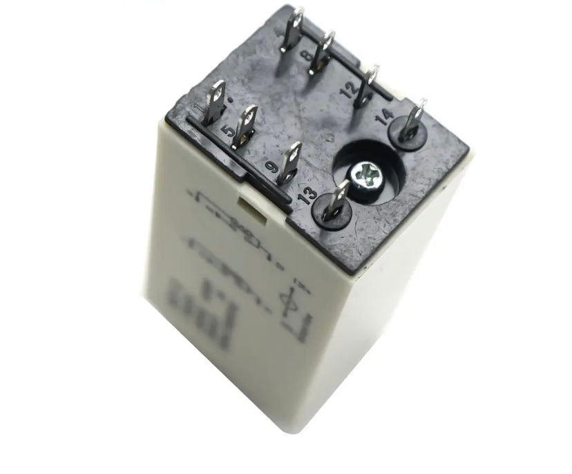 DC 12V 24V AC 220V H3Y-2 Power-on Delay Rotary Knob DPDT 60S Timer Timing Time Relay With Base Socket