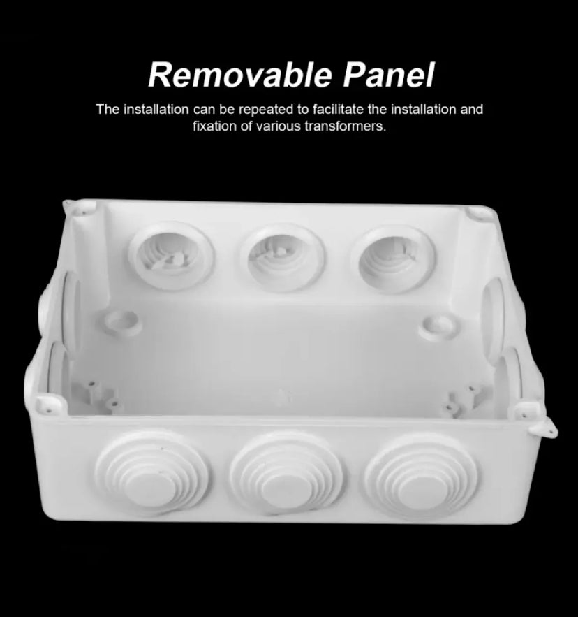Waterproof CCTV PVC Plastic IP65 Electric Control DIY Indoor Wire Shell Connection Cable Branch Junction box