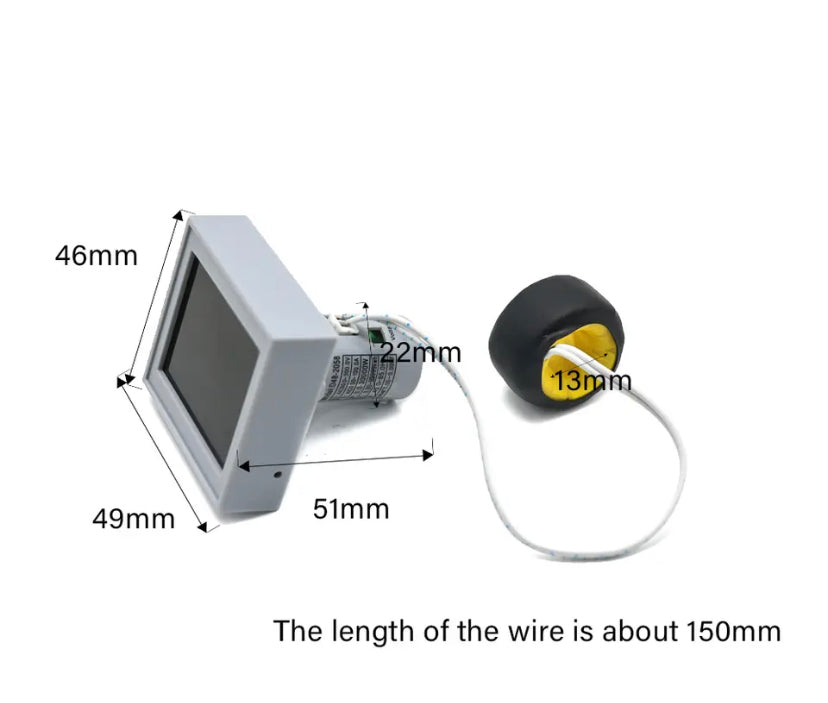 AC 50-300V Digital Voltmeter Ammeter 100A Wattmeter Power Energy Frequency Meter Voltage Monitor Current Factor Volt AmpHerz KWH