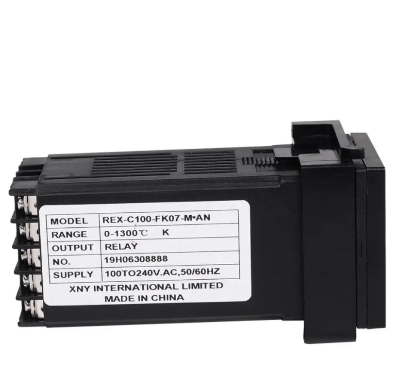 REX-C100 PID Temperature Controller Digital Display Thermostat Relay Output REX C100 220VAC K Type Size 48x48mm