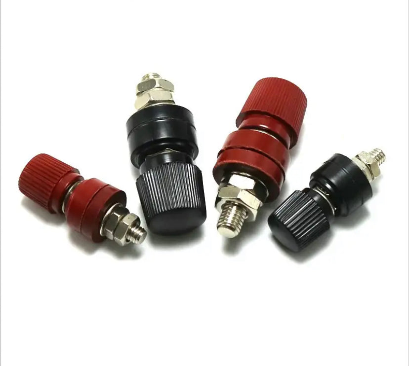 2PCS 333/555 Wire Binding Post Thread Screw Dia 6/8mm Lithium Battery Weld Inverter Clamp Power Supply Connect Terminal Splice