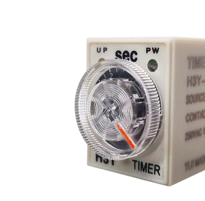 H3Y-4 12V 24V 110V 220V Power on Time Delay Relay Timer Switch 60SEC Delay Rotary Knob