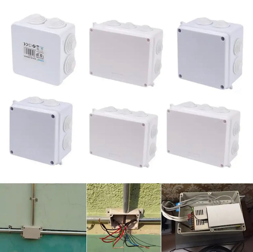 Waterproof CCTV PVC Plastic IP65 Electric Control DIY Indoor Wire Shell Connection Cable Branch Junction box