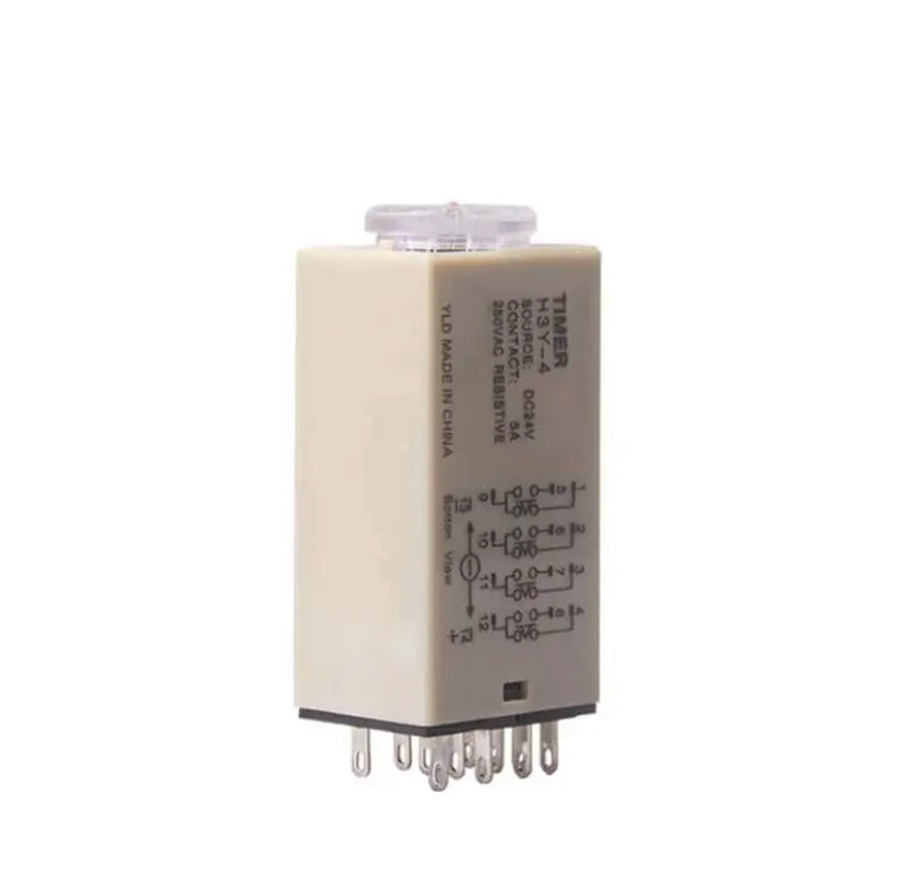 H3Y-4 12V 24V 110V 220V Power on Time Delay Relay Timer Switch 60SEC Delay Rotary Knob