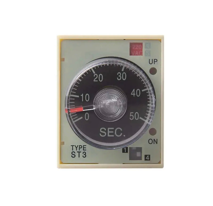 ST3PA-A Time Relay With Base Socket ST3P A-A/B/C/D/E/F/G 12V 24V 220V Power On Time Delay