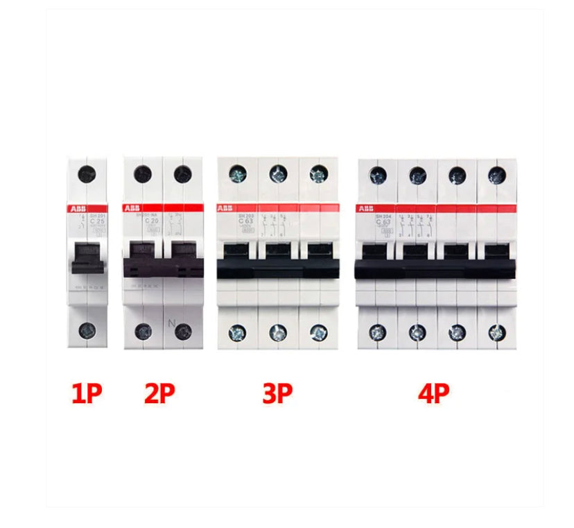 (LOT USED) ABB Miniature Circuit Breaker S201-C25 lighting switch MCB1P2P3P4P1A2A3A4A6A10A16A20A25A32A40A50A63A80A100A