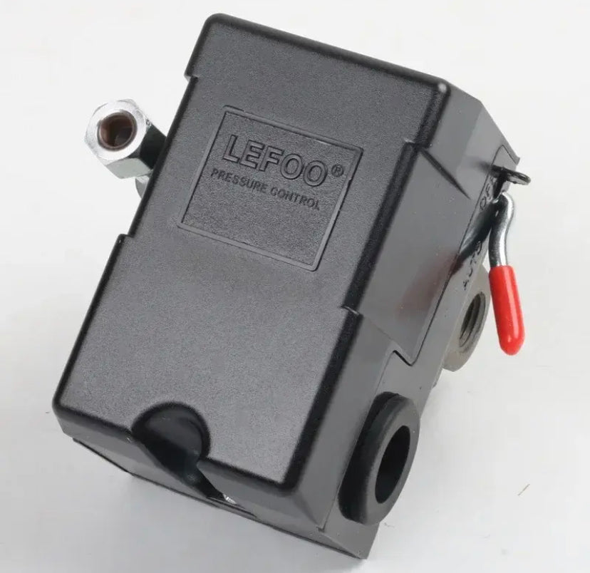 air compressor pressure switch horizontal handle four-way controller