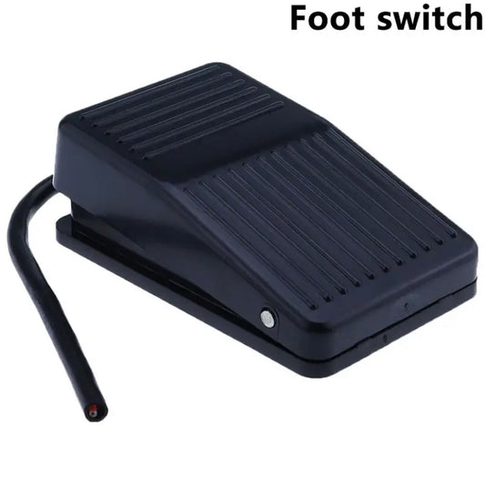 FS-1 220VAC 10A Waterproof SPDT Machine Foot Switch Pedal Footswitch Metal On Off 1NO1NC Momentary Self Reset Treadle Switch