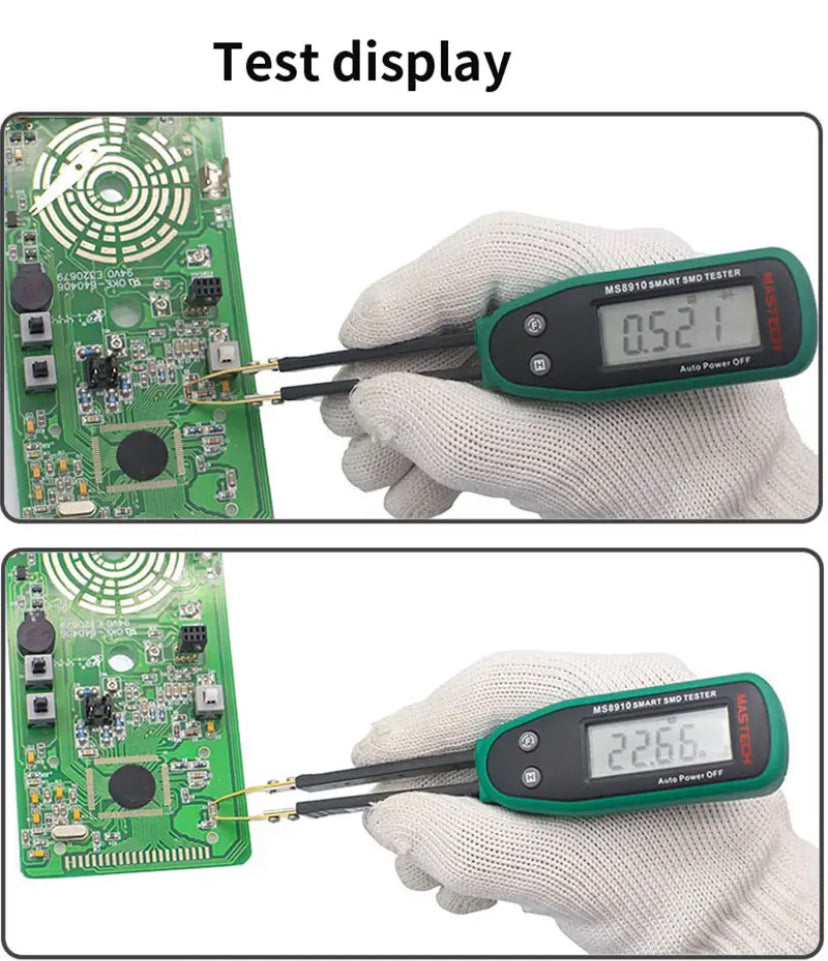 MS8910 Portable High Precision Pointer Smart Digital SMD Auto Recognition Resistance Capacitance Diode Co Check Tools Tester