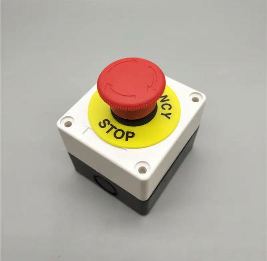 Button switch with control box, 1-hole button box, start stop elevator emergency stop power button switch