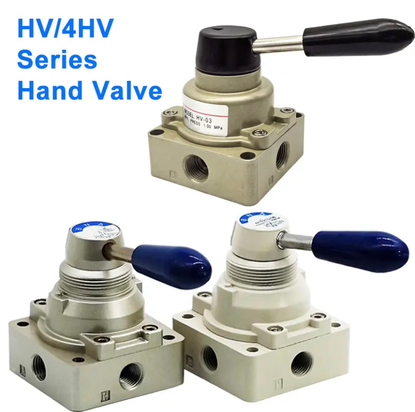 HV/K34R6/4HV Three-Position Four-Way Manual Reversing Air Valve Cylinder Control Hand Valve Pneumatic Switch Hand Valve