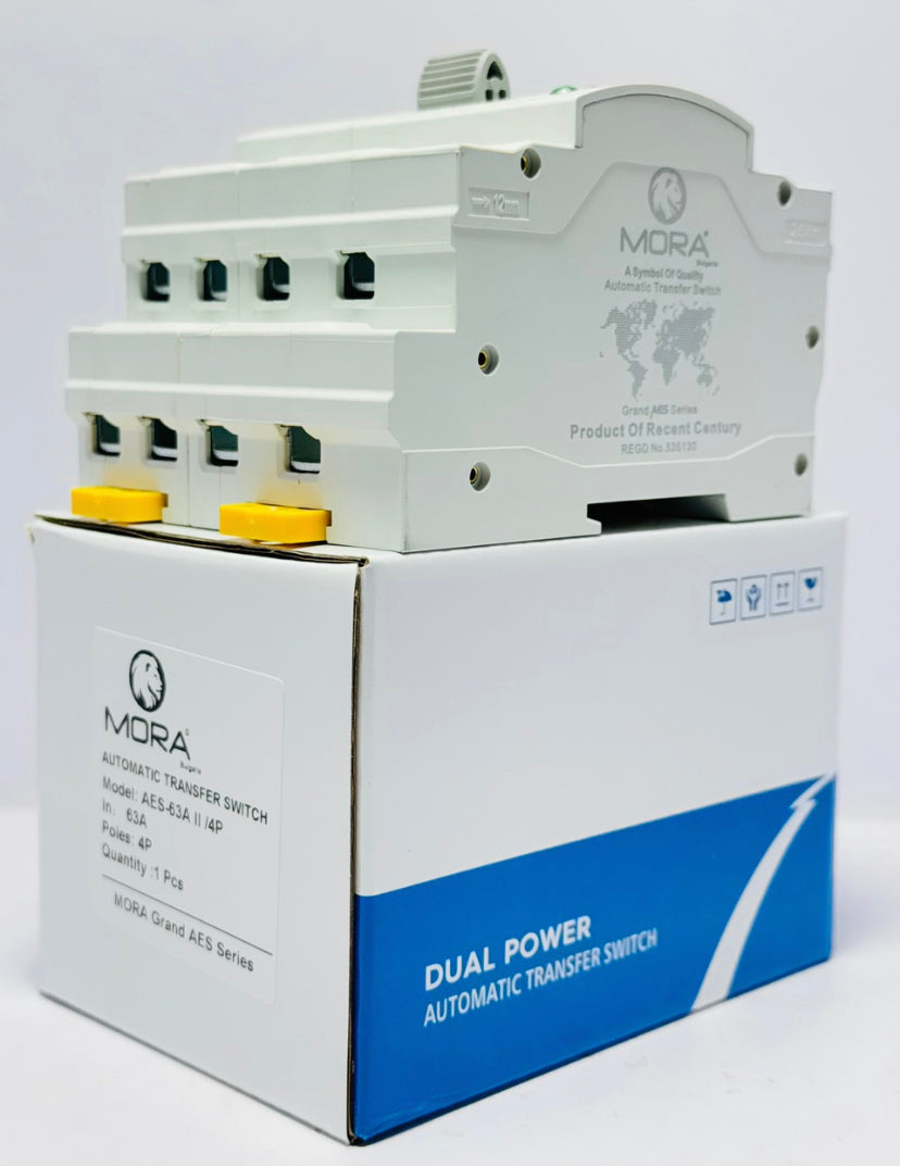 Din Rail 4P ATS Dual Power Automatic Transfer Switch Electrical Selector Switches Uninterrupted Power 220V 63A