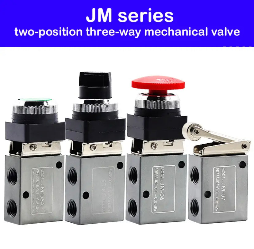 JM-05 JM-06 JM-06A JM-07 Manual Switch Control Pneumatic Valve Two-position Three-way Mechanical Valves