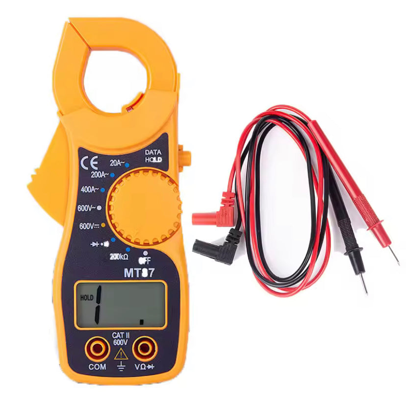MT-87 Mini LCD Digital Clamp Multimeter AC/DC Current Voltage Resistance Capacitance Diode Tester Multi-tool  Meter Test Line
