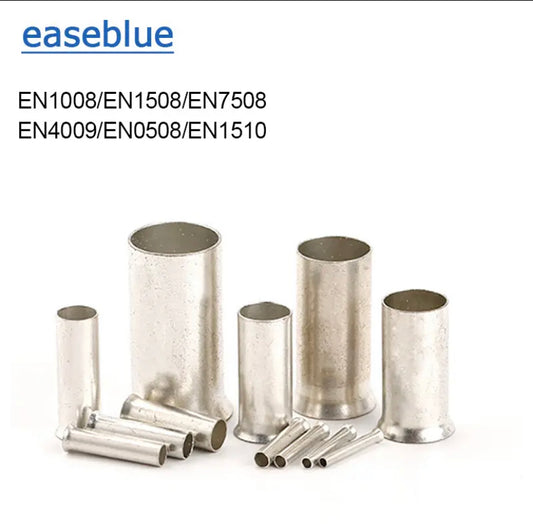 Tinned Brass Wire Ferrules Terminal Non-insulated End Cable Connector Crimp Terminal