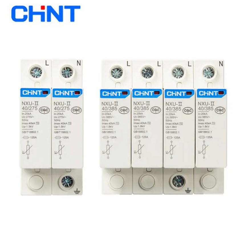 CHINT NXU-II Surge Protective Device 2P 4P Surge Arrester Protect electric system 40KA