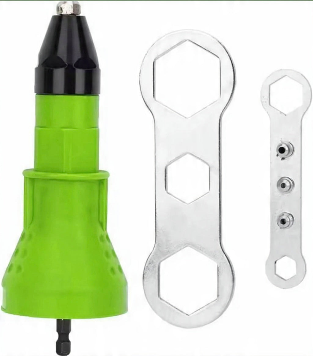 Riveting Drill Adapter Electric Pull Rivet Nut Gun Conversion Adapter Cordless Rivet Adaptor Nut Tools Riveting Drill Adapter
