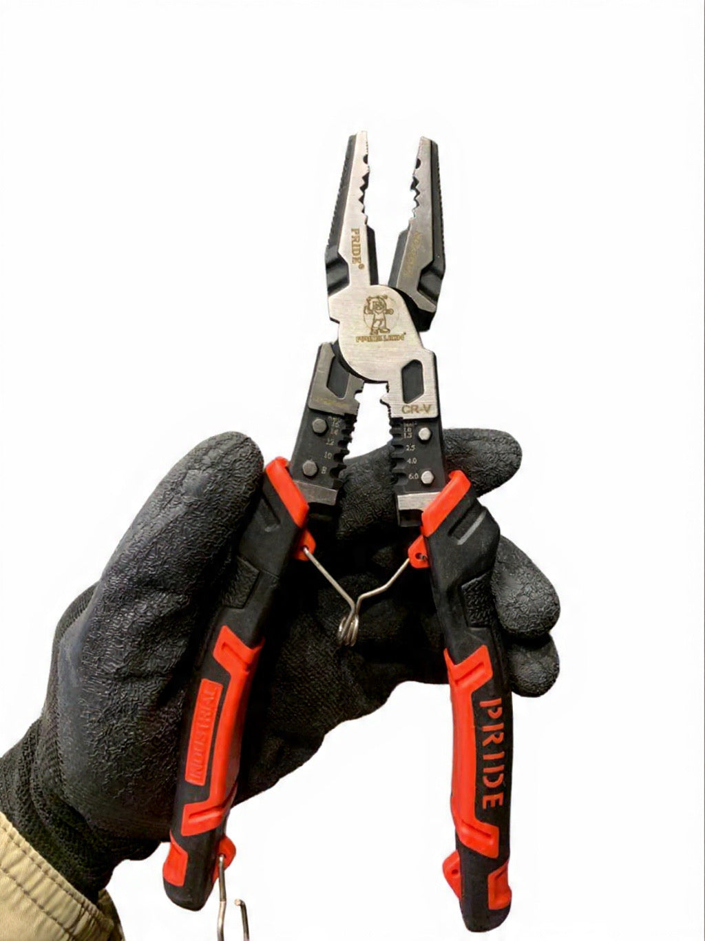 PRIDE 9 Inch CRV Material Wire Pliers Sharp Large Opening Stripping Pliers Industrial Grade Multifunctional Hardware Manual Tools