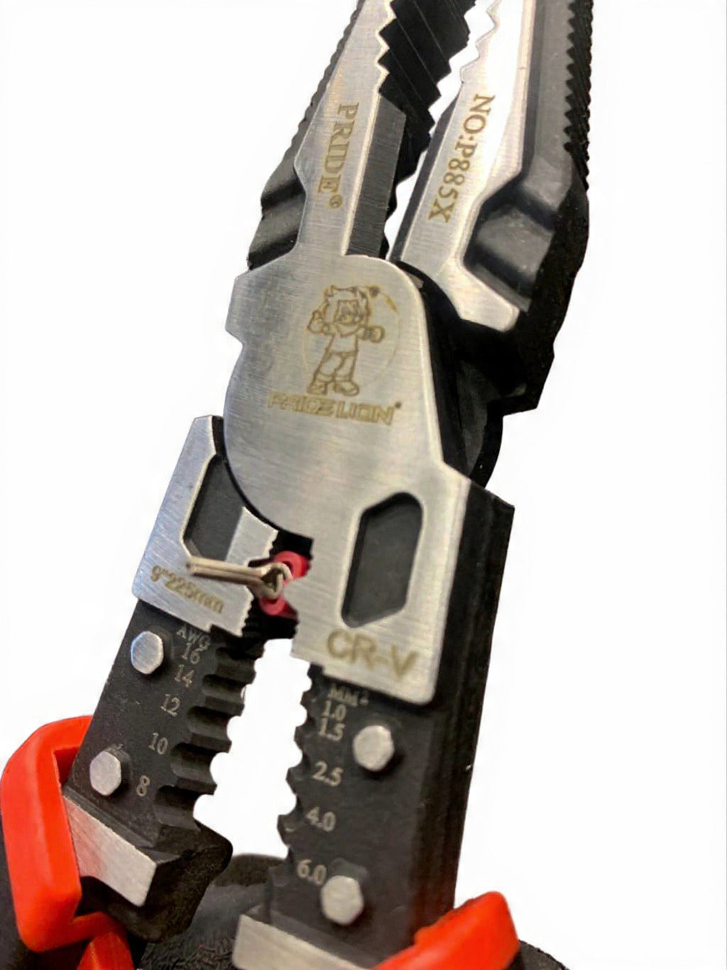 PRIDE 9 Inch CRV Material Wire Pliers Sharp Large Opening Stripping Pliers Industrial Grade Multifunctional Hardware Manual Tools