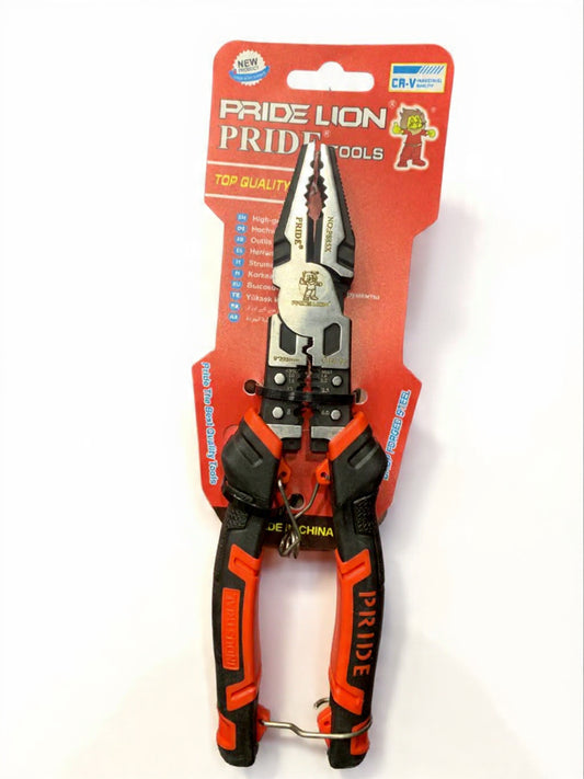 PRIDE 9 Inch CRV Material Wire Pliers Sharp Large Opening Stripping Pliers Industrial Grade Multifunctional Hardware Manual Tools