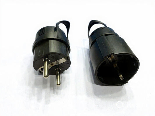 250v 16a Male Female Assembly Receptacle connector french Russia Korea German EU Schuko power cord wired cable plug Socket