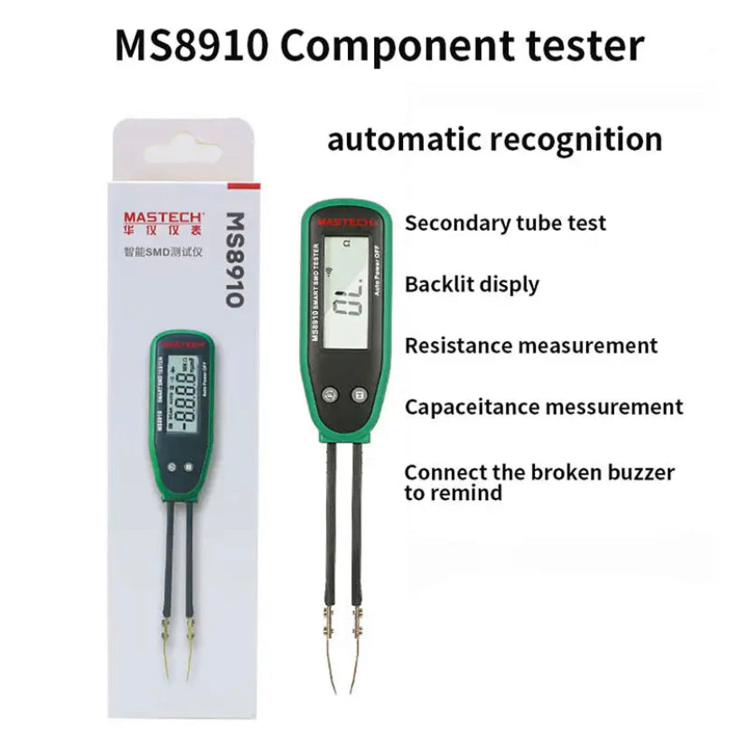 MS8910 Portable High Precision Pointer Smart Digital SMD Auto Recognition Resistance Capacitance Diode Co Check Tools Tester