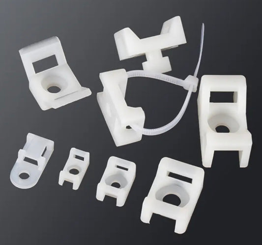 10PCS Cable tie fixing seat saddle-shaped wire fixing seat wire clip cable organizer screw hole seat wire and cable clamp