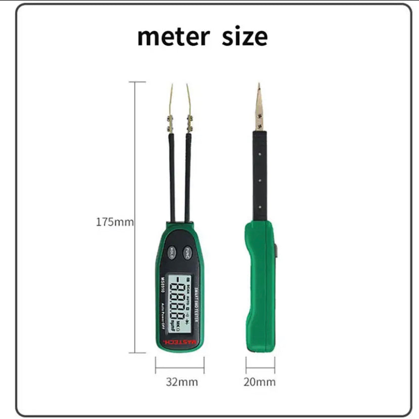 MS8910 Portable High Precision Pointer Smart Digital SMD Auto Recognition Resistance Capacitance Diode Co Check Tools Tester