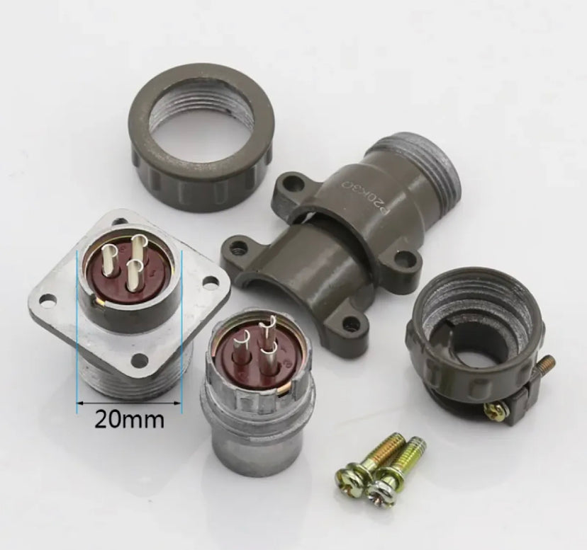 Aviation plug socket round connector P20 series 2.3.4.5.7core diameter 20MM aviation plug