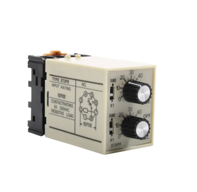 ST3PR electrical time relay Electronic Counter relays digital timer relay with socket base AC 220V