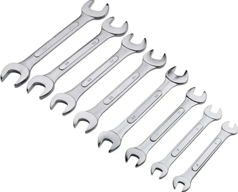 8 Pcs Double Open End Wrench Combination Set 6-22mm fix pana set  Diamond leopard hardware tool wrench series 8 piece wrenchs