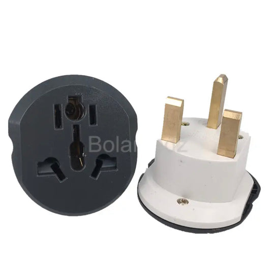 UK Plug Adapter 13A 250V HK Travel Adapter Converter 2 Round Socket High Quality Universal AU US EU CN To UK AC Wall