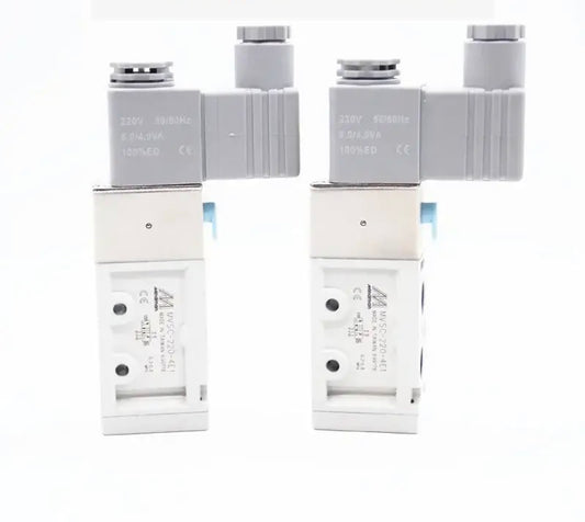Mindman white solenoid valve MVSC-220-4E1 two-position five-way pneumatic reversing valve AC220 24V MVSC-220-4E1 MVSC (china copy)