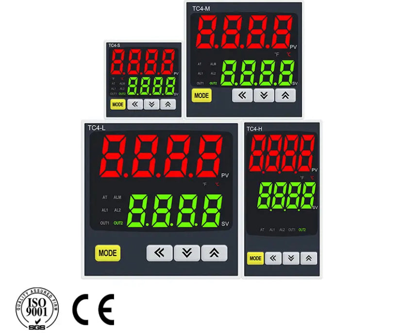 TC4 Series Intelligent Digital Display Temperature Controller Universal Input Double Output AC85-265V PID Control Thermostat