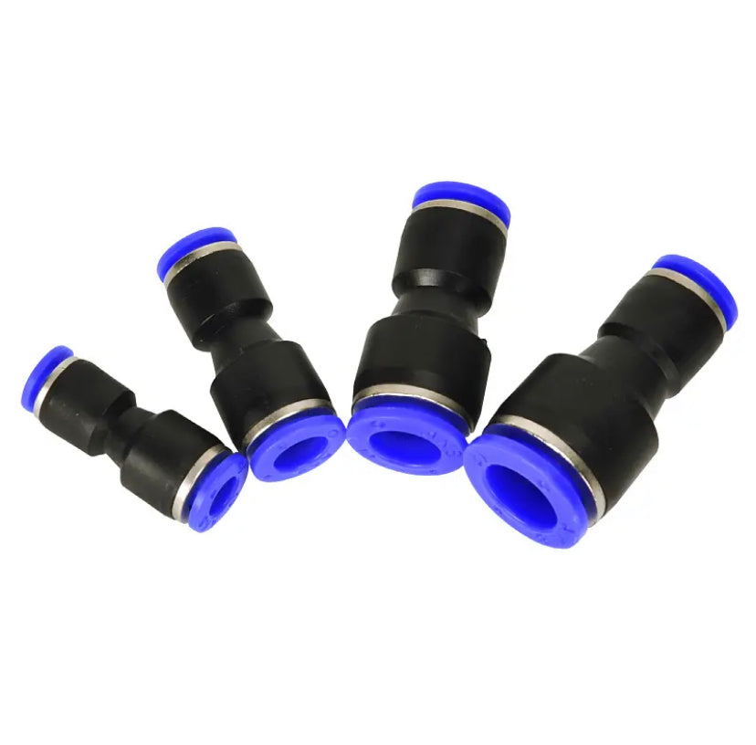 PG Straight Union Reducer Fitting Pneumatic Push to Connect Air Connector Socket Plug 6-4 8-6 10-8 12-10 8-4 10-6 12-8 MM