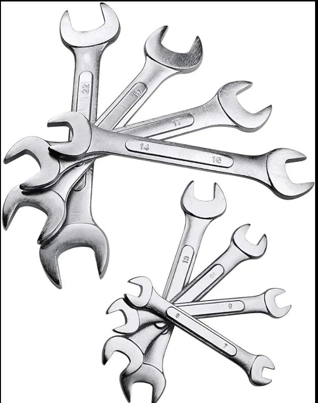 8 Pcs Double Open End Wrench Combination Set 6-22mm fix pana set  Diamond leopard hardware tool wrench series 8 piece wrenchs