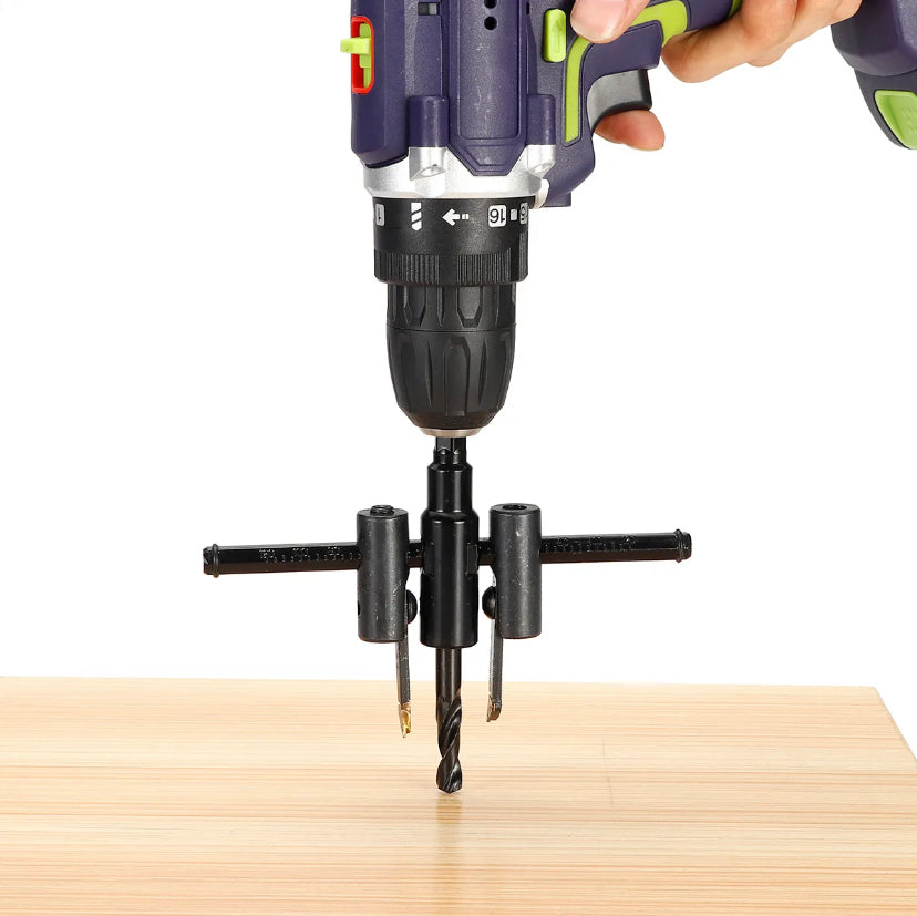 Adjustable Wood Drywall Circle Hole Drill Cutter Bit Saw Use 30mm To 200mm Circle Hole Saw Cutter Drill Bit