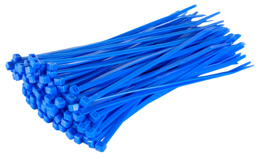 100 PCS Cable tie BLUE Color 4-18 inch